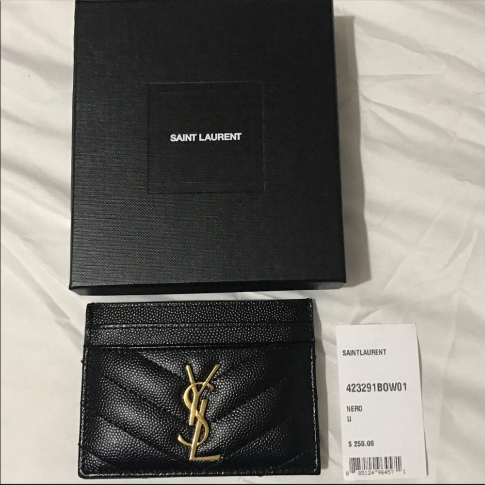 YSL black card holder